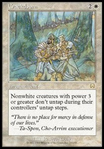 Crackdown - Mercadian Masques (Rare) [MMQ-15]