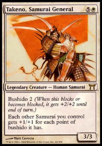 Takeno, Samurai General - Champions of Kamigawa (Rare) [CHK-46]