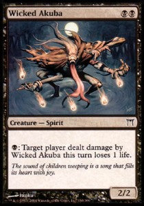 Wicked Akuba - Champions of Kamigawa (Common) [CHK-150]