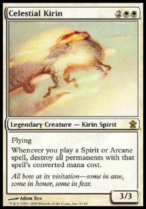 Celestial Kirin - Saviors of Kamigawa (Rare) [SOK-3]