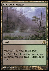 Llanowar Wastes - Tenth Edition (Rare) [10E-355]