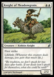 Knight of Meadowgrain - Lorwyn (Uncommon) [LRW-28]