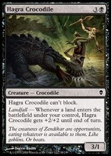 Hagra Crocodile - Zendikar (Common) [ZEN-94]