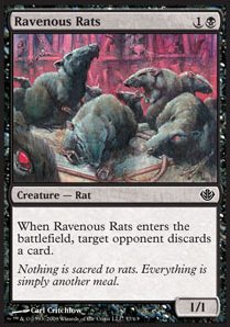 Ravenous Rats - Duel Decks: Garruk vs. Liliana (Common) [DDD-37]