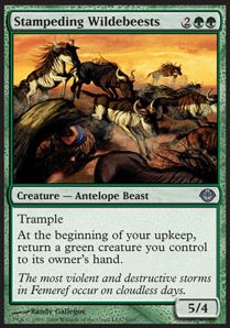 Stampeding Wildebeests - Duel Decks: Garruk vs. Liliana (Uncommon) [DDD-9]