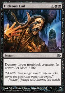 Hideous End - Duel Decks: Garruk vs. Liliana (Common) [DDD-52]