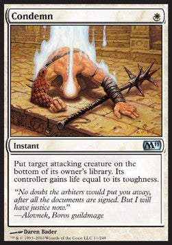 Condemn - Magic 2011 (Uncommon) [M11-11]