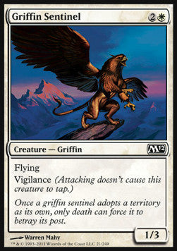 Griffin Sentinel - Magic 2012 (Common) [M12-21]