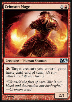 Crimson Mage - Magic 2012 (Uncommon) [M12-129]