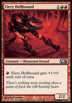 Fiery Hellhound - Magic 2012 (Common) [M12-130]