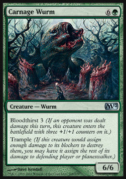Carnage Wurm - Magic 2012 (Uncommon) [M12-168]