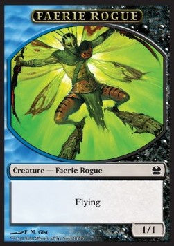 Faerie Rogue Token (Blue and Black 1/1) - Modern Masters (Token) [MMA-T14]