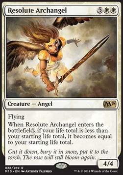 Resolute Archangel - Magic 2015 (Rare) [M15-28]