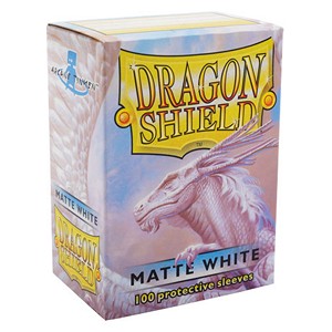 100 Dragon Shield Sleeves - Matte White