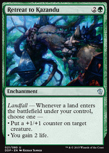 Retreat to Kazandu - Duel Decks: Zendikar vs. Eldrazi (Uncommon) [DDP-21]