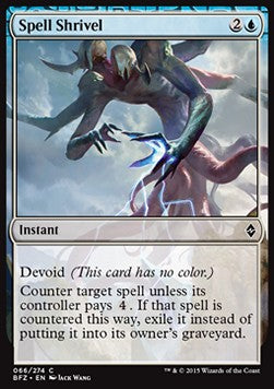 Spell Shrivel - Battle for Zendikar (Common) [BFZ-66]