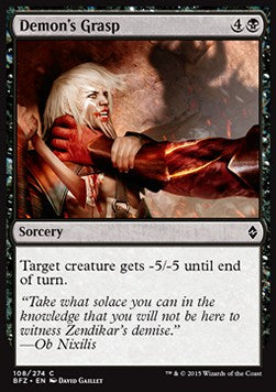 Demon's Grasp - Battle for Zendikar (Common) [BFZ-108]