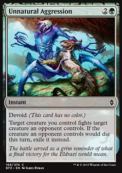 Unnatural Aggression - Battle for Zendikar (Common) [BFZ-168]