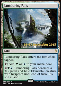 Lumbering Falls - Battle for Zendikar: Promos (Rare) [PBFZ-239]