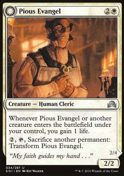 Pious Evangel / Wayward Disciple - Shadows over Innistrad (Uncommon) [SOI-34]