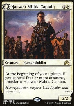Hanweir Militia Captain / Westvale Cult Leader - Shadows over Innistrad (Rare) [SOI-21]