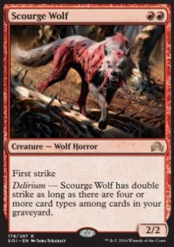 Scourge Wolf - Shadows over Innistrad (Rare) [SOI-179]