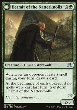 Hermit of the Natterknolls / Lone Wolf of the Natterknolls - Shadows over Innistrad (Uncommon) [SOI-209]