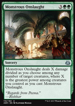 Monstrous Onslaught - Aether Revolt (Uncommon) [AER-116]