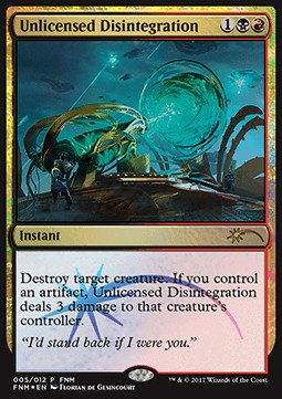 Unlicensed Disintegration - Friday Night Magic Promos (Rare)