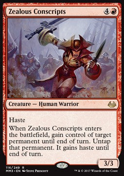 Zealous Conscripts - Modern Masters 2017 (Rare) [MM3-116]