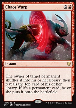 Chaos Warp - Commander 2017 (Rare) [C17-131]