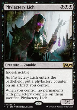 Phylactery Lich - Core 2019 (Rare) [M19-113]