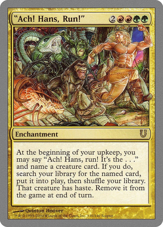 Image for "Ach! Hans, Run!" (116) (UNH) - Magic: The Gathering