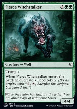 Fierce Witchstalker - Throne of Eldraine (Common) [ELD-154]