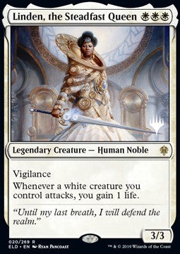 Linden, the Steadfast Queen (V.2) - Throne of Eldraine: Promos (Rare) [PELD-20]