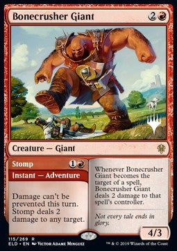 Bonecrusher Giant // Stomp (V.2) - Throne of Eldraine: Promos (Rare) [PELD-115]