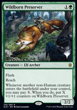 Wildborn Preserver (V.2) - Throne of Eldraine: Promos (Rare) [PELD-182]