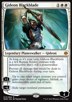 Gideon Blackblade - Throne of Eldraine: Promos (Mythic) [PELD-13]
