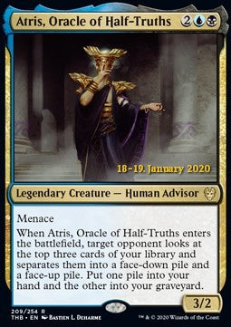 Atris, Oracle of Half-Truths (V.2) - Theros Beyond Death: Promos (Rare) [PTHB-209]