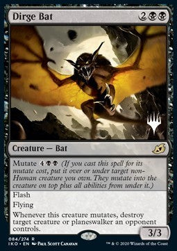 Dirge Bat (V.1) - Ikoria: Lair of Behemoths: Promos (Rare) [PIKO-84]