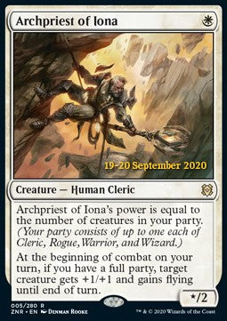 Archpriest of Iona (V.2) - Zendikar Rising: Promos (Rare) [PZNR-5]