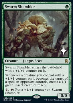 Swarm Shambler (V.1) - Zendikar Rising: Promos (Rare) [PZNR-207]