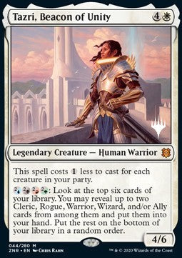 Tazri, Beacon of Unity (V.1) - Zendikar Rising: Promos (Mythic) [PZNR-44]