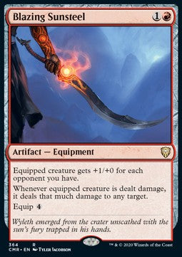 Blazing Sunsteel - Commander Legends: Extras (Rare) [XCMR-364]
