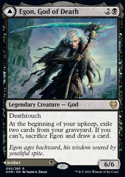 Egon, God of Death // Throne of Death - Kaldheim (Rare) [KHM-92]