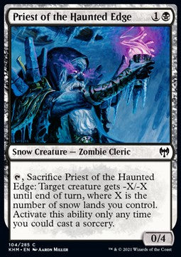 Priest of the Haunted Edge - Kaldheim (Common) [KHM-104]