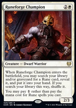 Runeforge Champion - Kaldheim (Rare) [KHM-26]