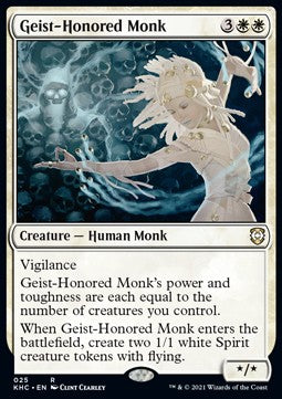 Geist-Honored Monk - Commander: Kaldheim (Rare) [KHC-25]