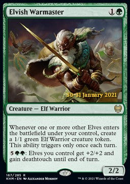 Elvish Warmaster (V.1) - Kaldheim: Promos (Rare) [PKHM-167]