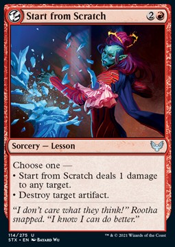 Start from Scratch - Strixhaven: School of Mages (Uncommon) [STX-114]